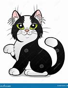 Image result for Black and White Female Cat Cartoon