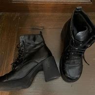 Image result for Platform Combat Boots