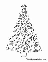 Image result for Xmas Tree Stencil