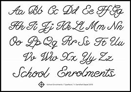 Image result for New Cursive Alphabet