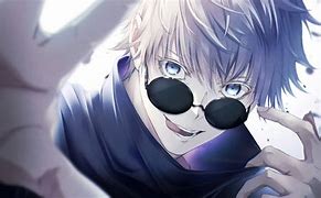 Image result for Gojo Satoru Anime Glasses