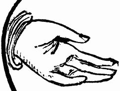 Image result for Hand Facing Up Drawing