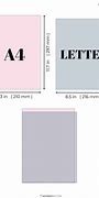 Image result for Us Paper Size vs A4