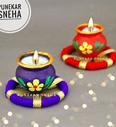 Image result for How to Make Standing Diya