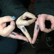 Image result for Aquarius Finger Tattoo