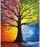 Image result for 4 Seasons Tree Painting