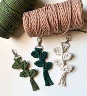 Image result for Macrame Keychain Different Colours