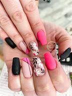 Image result for Hot Pink and Green Nails