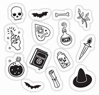 Image result for Cute Aesthetic Stickers Black and White