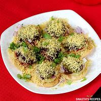 Image result for Image of Sev Puri JPEG