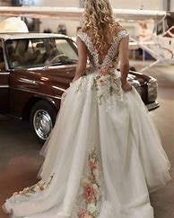 Image result for Floral Wedding Dress