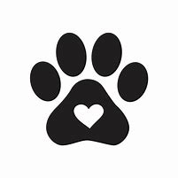 Image result for Yellow and Black Paw Print