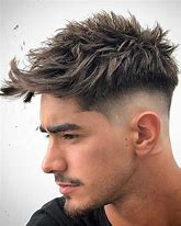 Image result for Messy Frimge Low Taper Fade