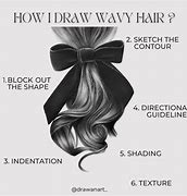 Image result for How to Draw Long Wavy Hair