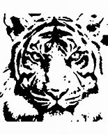 Image result for Tiger Face Stencil