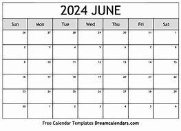 Image result for June Calendar 22024