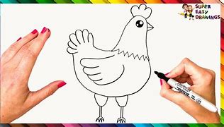 Image result for Blue Hen Chicken Drawing