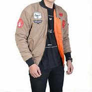 Image result for Jaket Bomber Cewek Cream Biru