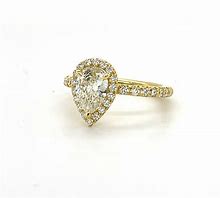 Image result for Pear-Shaped Yellow Gold Engagement Ring