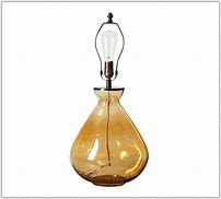 Image result for Amber Glass Lamp Base