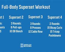 Image result for Superset Work Out Plan