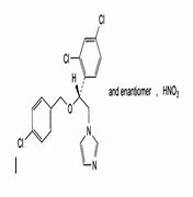 Image result for Econazole Nitrate Structure