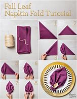 Image result for Dinner Napkin Folding