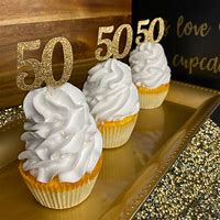 Image result for 50th Birthday Fondant Cupcake Topper