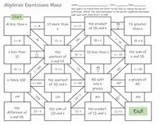 Image result for Algebraic Math Maze