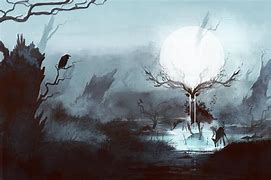 Image result for Damsel Fleeing through Forest Art