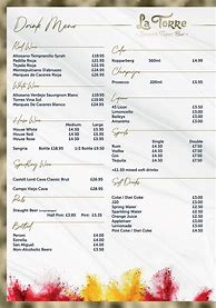 Image result for Bar La Torre Menu