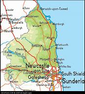 Image result for Northumberland to Hull Map