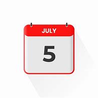 Image result for July 5th Calendar