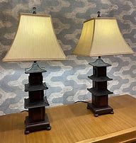 Image result for Pagoda Lamps Pair