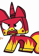 Image result for LEGO Movie 2 Angry Unikitty PNG