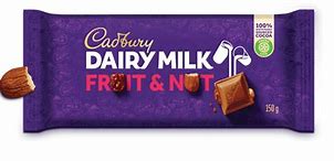 Image result for Cadbury Fruit and Nut