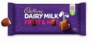 Image result for Fruit and Nut Chocolate Cadbury