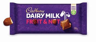 Image result for 80 Grams Fruit and Nut Cadbury