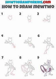 Image result for How to Draw Mewtwo