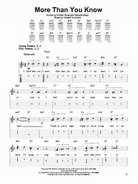 Image result for More than You Know Sheet Music