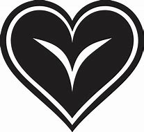 Image result for Black Heart with S and B Symbol