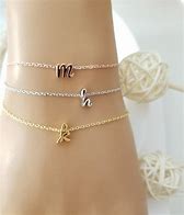 Image result for Initial Charm Bracelet