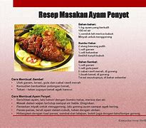 Image result for Contoh Resep Makanan