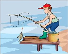 Image result for Catching Fish Clip Art