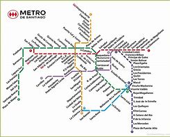 Image result for Santiago Metro Map