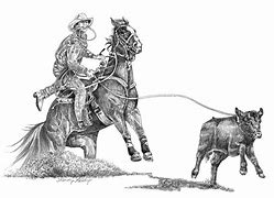 Image result for Rodeo Scratchboard Art