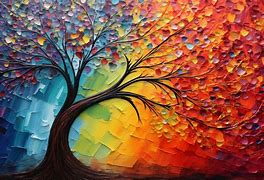 Image result for Abstract Tree Canvas Wall Art