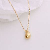 Image result for Gold Teardrop Necklace