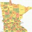 Image result for Minnesota County Map with Cities