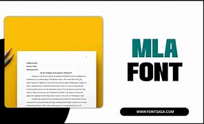 Image result for MLA Font Style